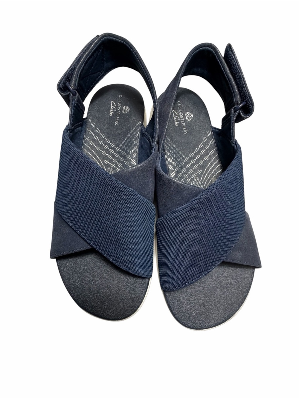 Clarks Caddell Women’s Navy Crossband Slingback Sport Sandal Sz 7